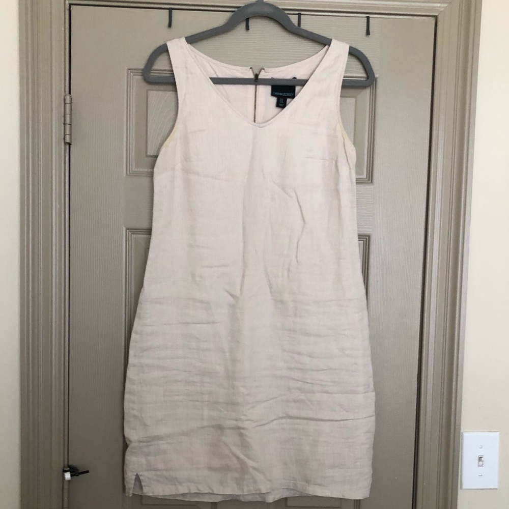 Cream Linen Dress